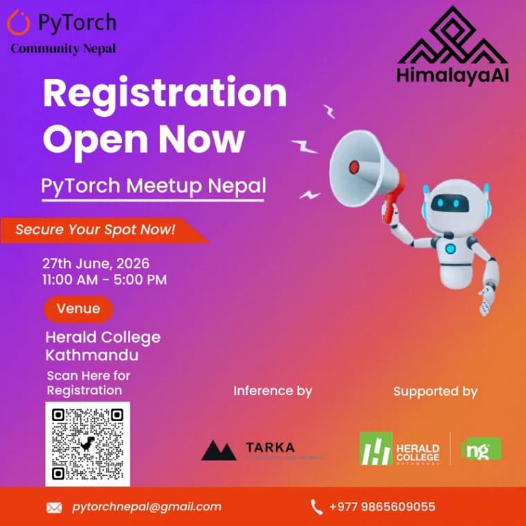 PyTorch Meetup Nepal 2026 cover